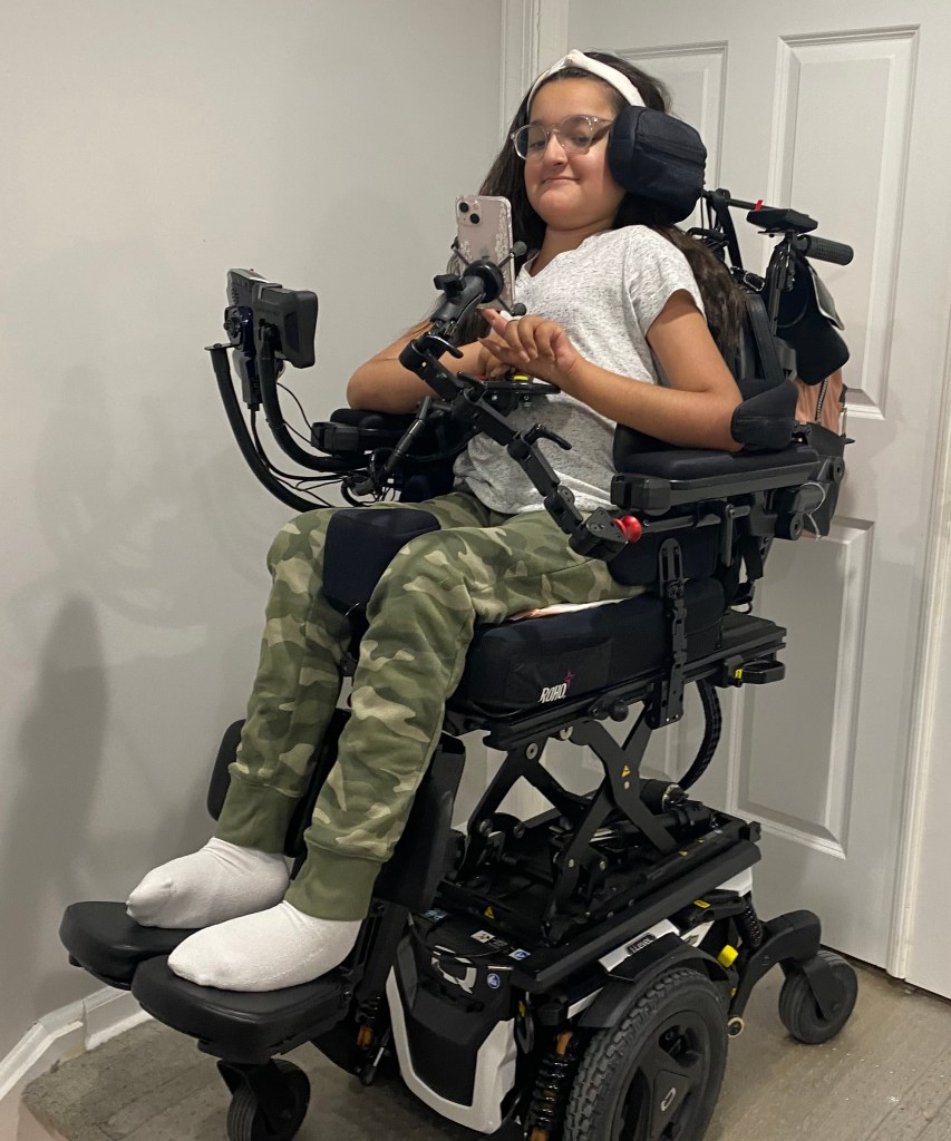 Sakina relies on a home health aide to help her with activities in the home