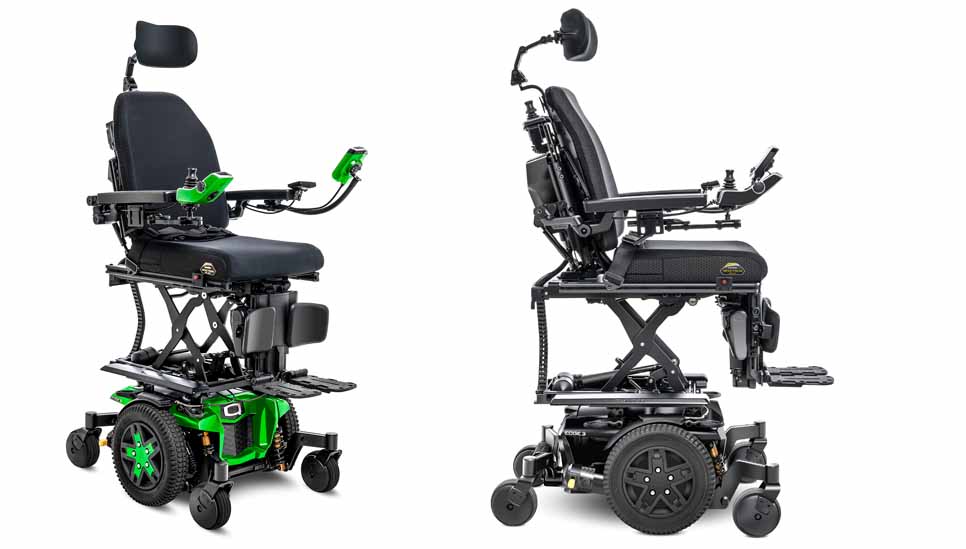 The Edge 3 is a Quantum power wheelchair