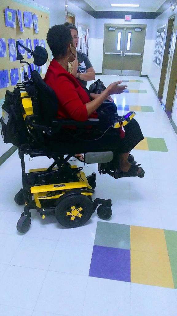 Merlisha mentors a young woman following her disability diagnosis