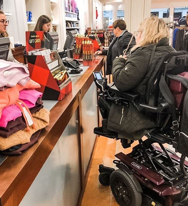 Izzie completes some wheelchair accessible shopping with the help of iLevel technology