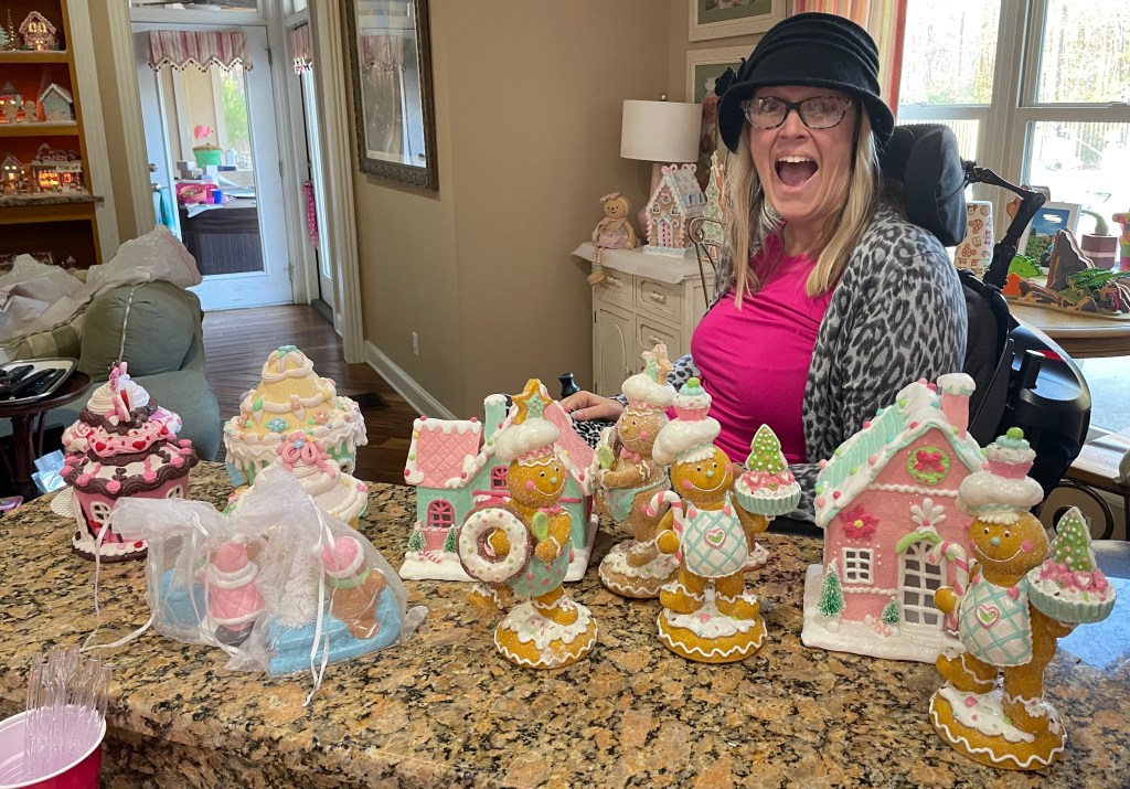 Bliss decorates her home easily with the help of iLevel on her Quantum power wheelchair