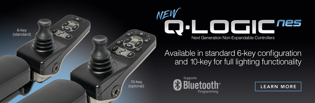 Q Logic NES image showing the joysticks in a six key and ten key version..